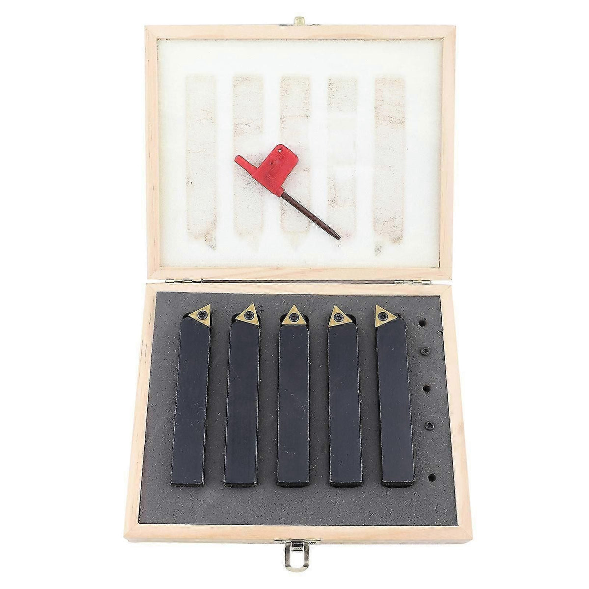 5pcs Carbide Turning Cutting Tool Indexable Hardware Cutter 3/4?inch For Boring / Chamfering
