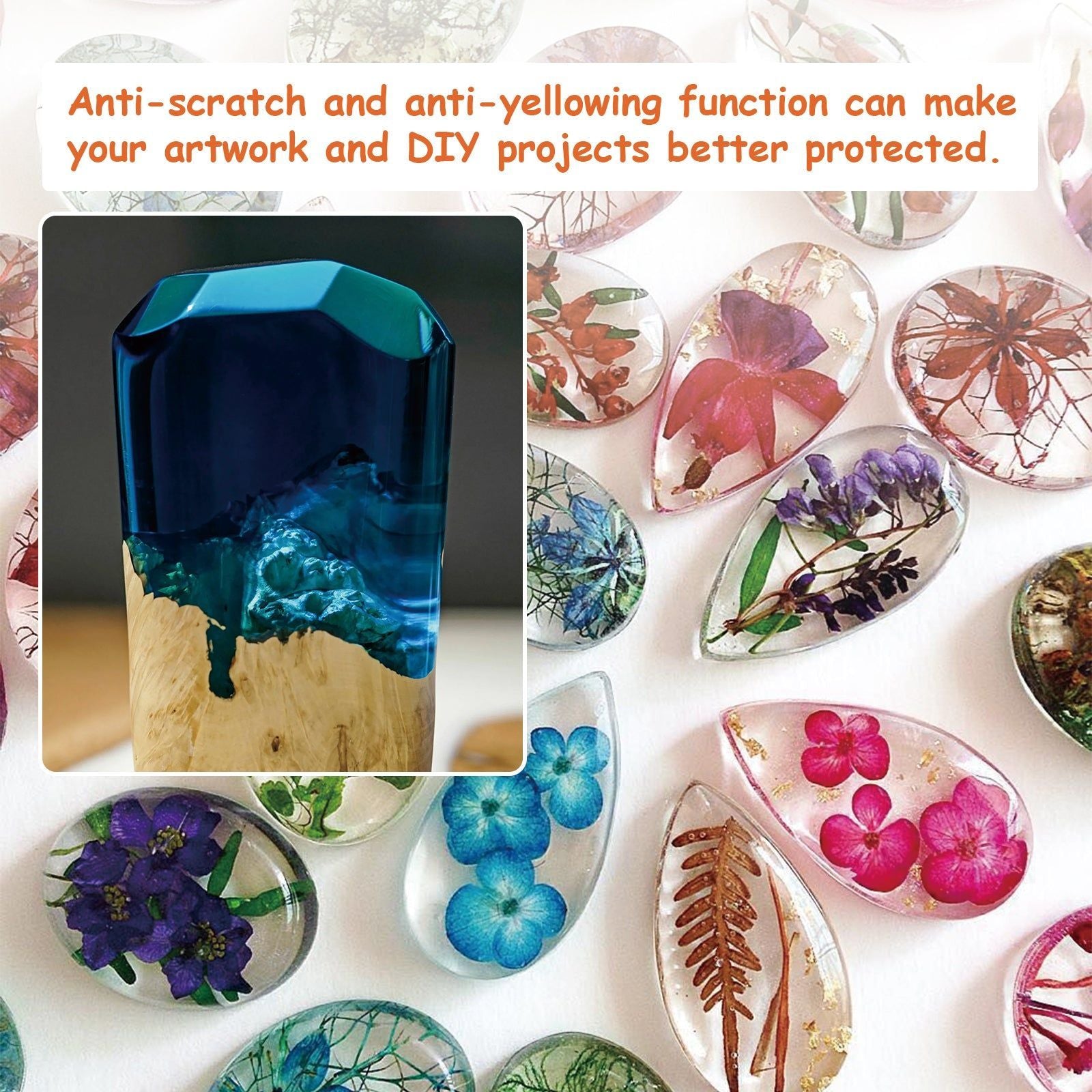Crystal AB Resin Adhesive, Fast Dry, Bubble-Free, Perfect for DIY Crafts ,1set