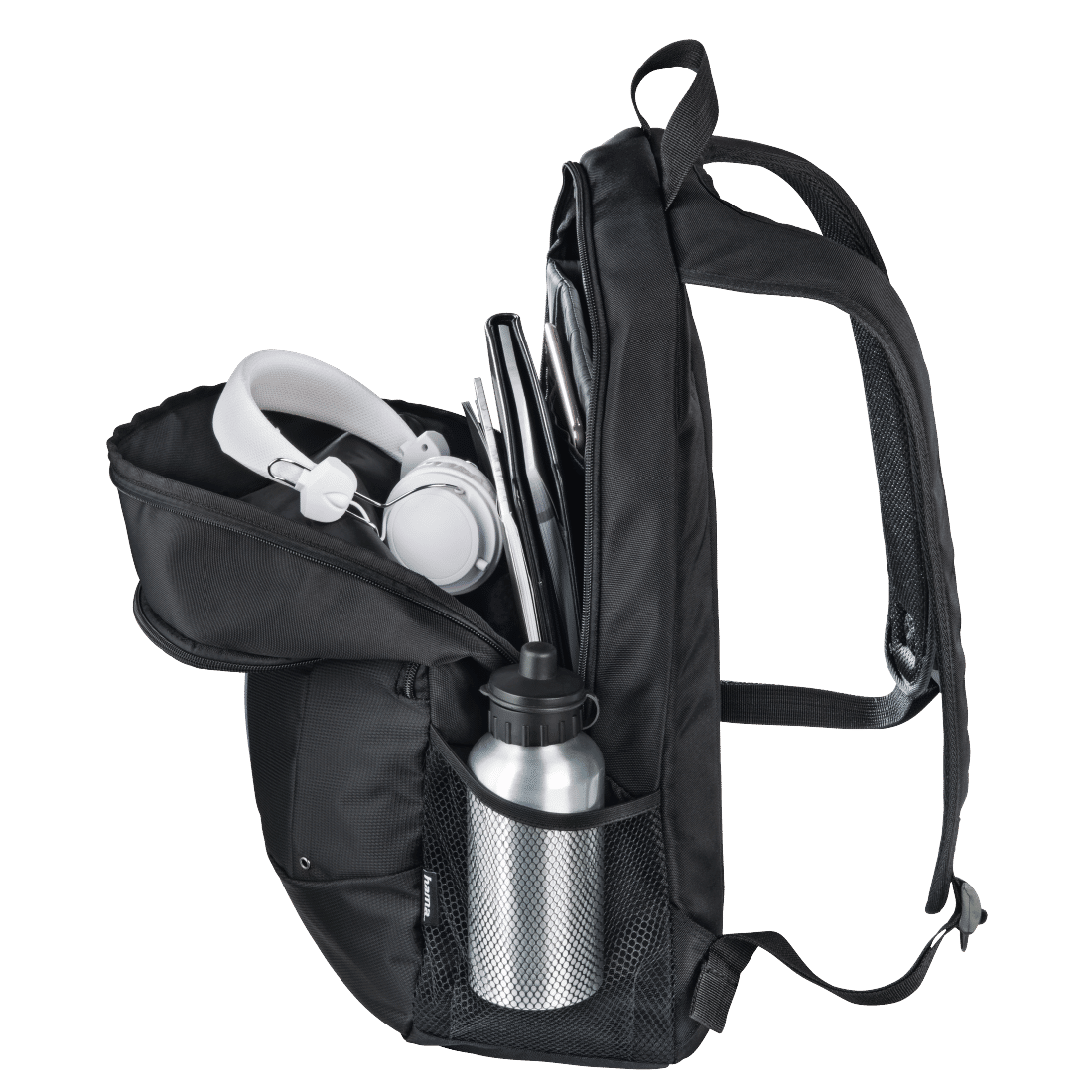 حقيبة ظهر HAMA 101908 "Cape Town" 2 في 1، دفاتر ملاحظات 40 سم / 15.6 بوصة، أسود-أزرق