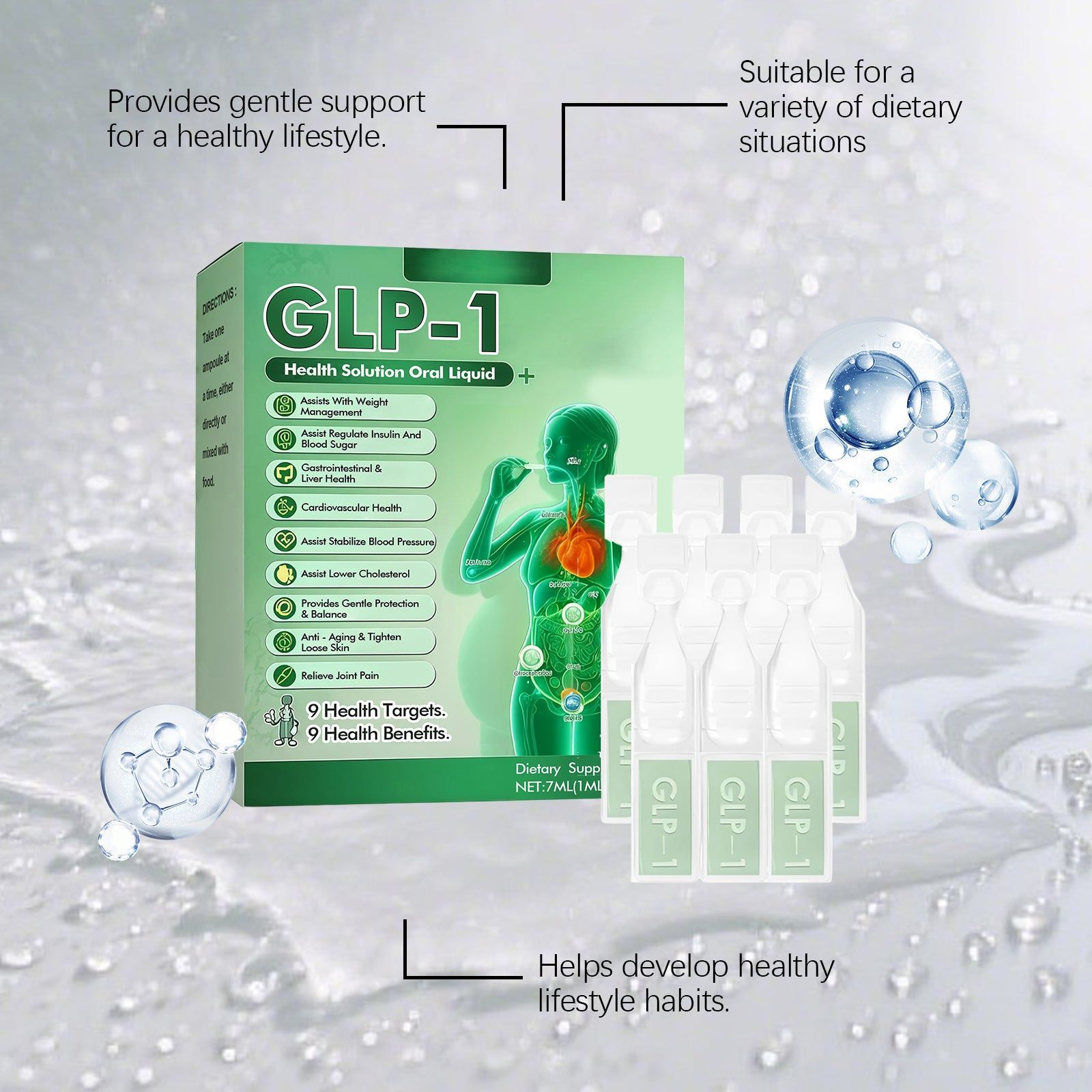 Boost Your Body Care with Green Tea & Moringa, Daily Digestive Support, Weight Management ,1 set
