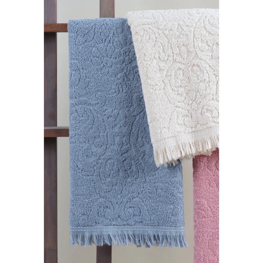 100% Cotton 3-Piece Fringed Towel - Dowry Towel Set | High Absorbency & Luxurious Comfort
