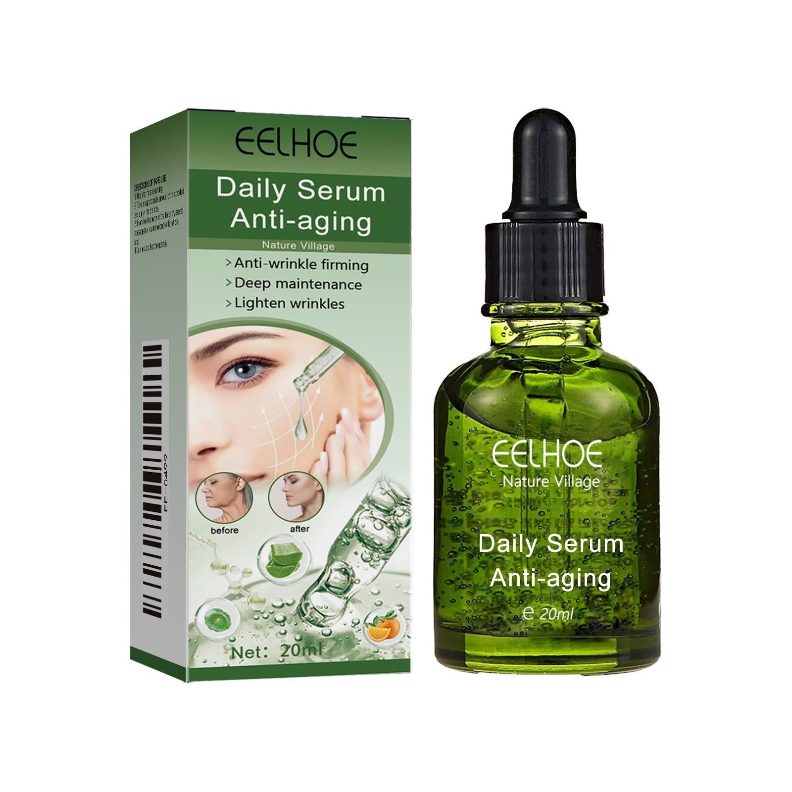 Deep Anti-Wrinkle Serum, Moisturize, Soften Fine Lines, Firm & Brighten Skin ,20ml