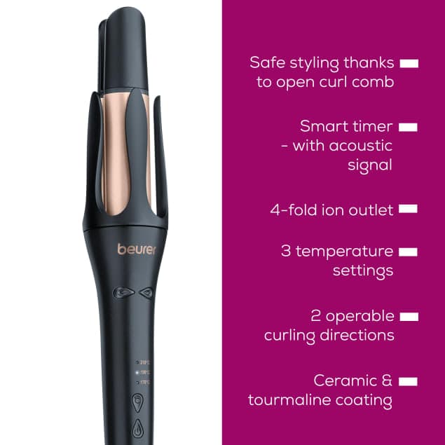 Beurer HT75 Automatic Hair CurlerWith 4-way ion outlet for extra shine