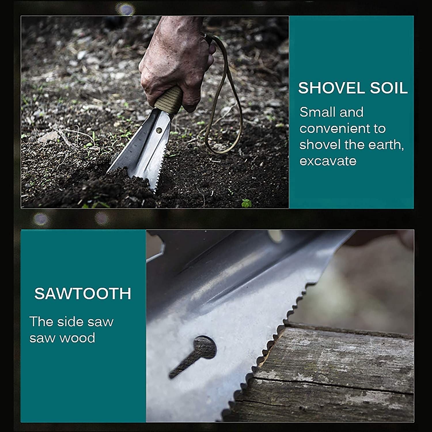 Multifunctional Stainless Steel Shovel For Outdoor Military Planting Tool