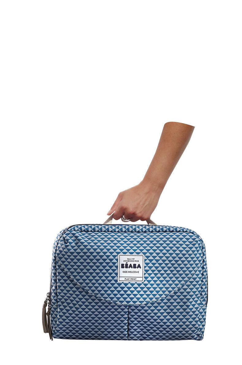 BÉABA Geneva II Changing Bag — Play Print Blue