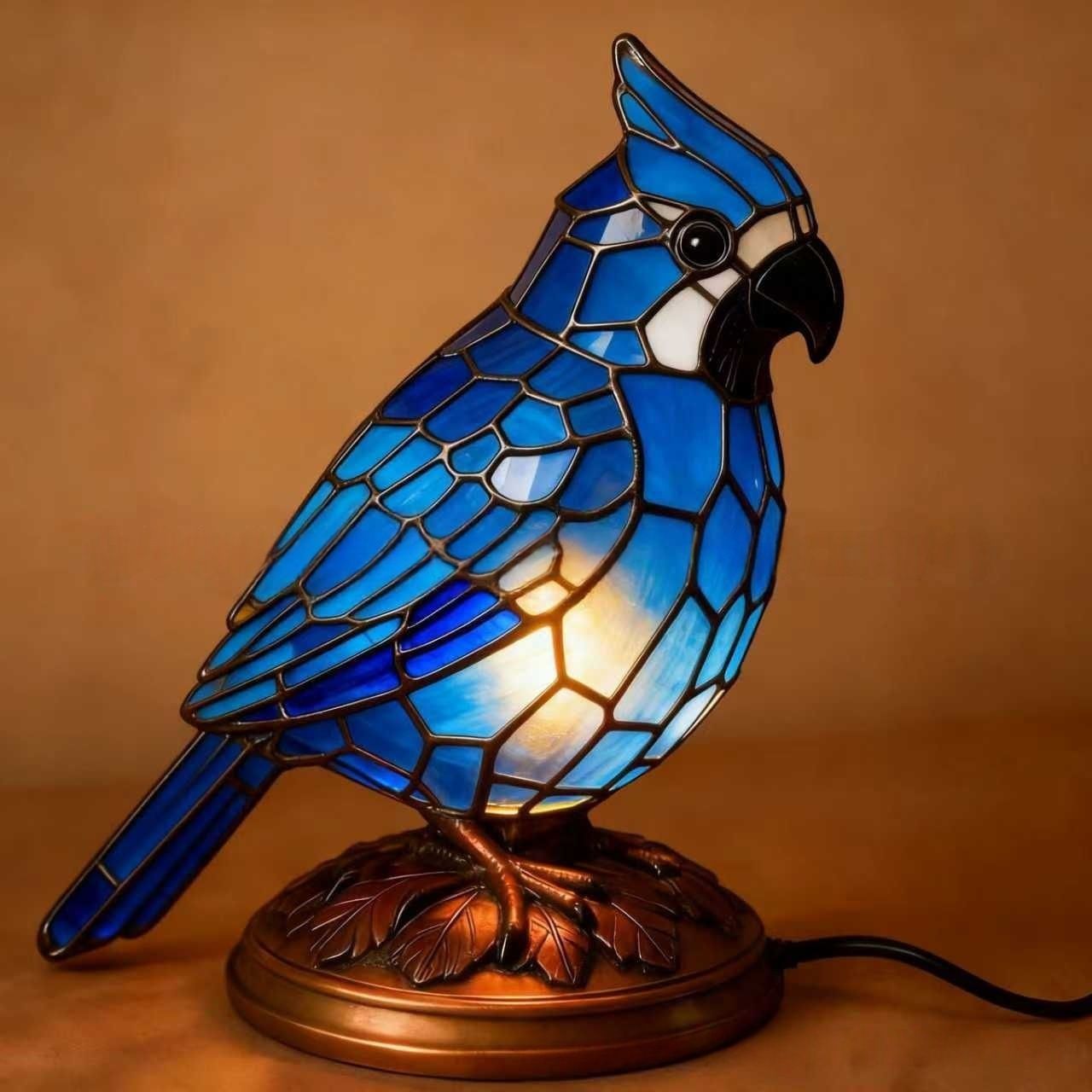 Parrot Resin LED Night Light USB Table Decor