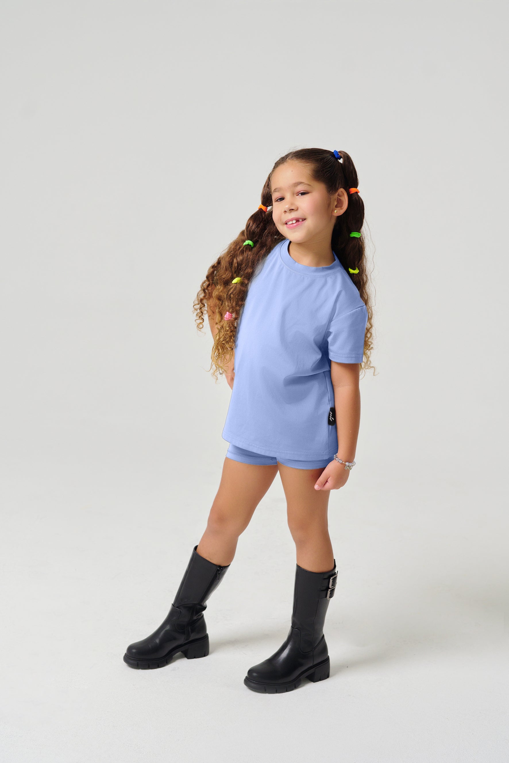 تي شيرت MULU Classic للأطفال (للجنسين) - أزرق فاتح