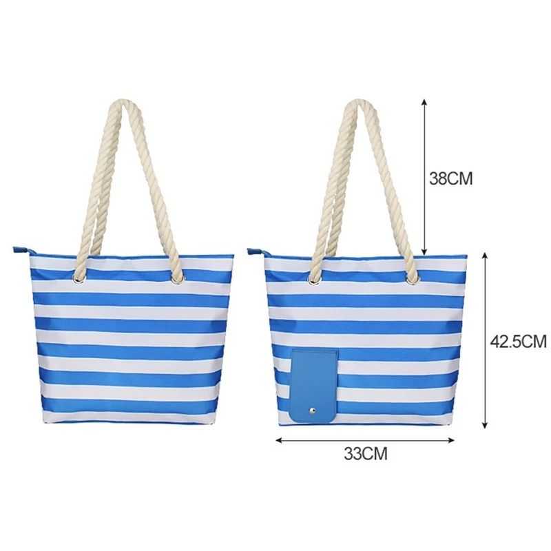 Beach Wine Purse Canvas Tote Handbag With Hidden Dispenser Insulated Compartment