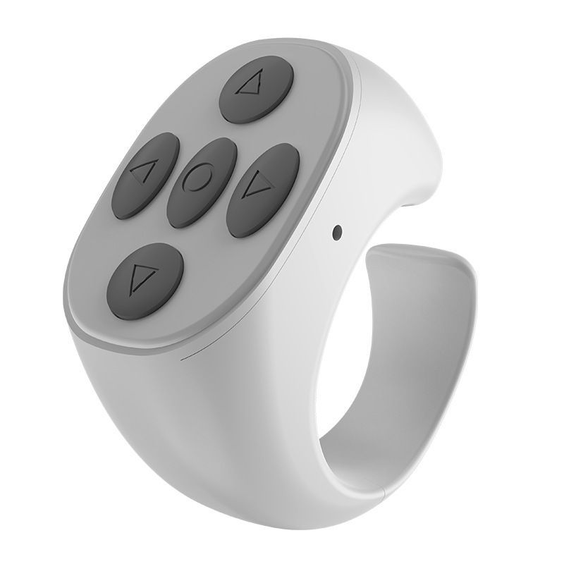 Ring Remote Control Bluetooth Fingertip Shutter Page Turner Video Controlle