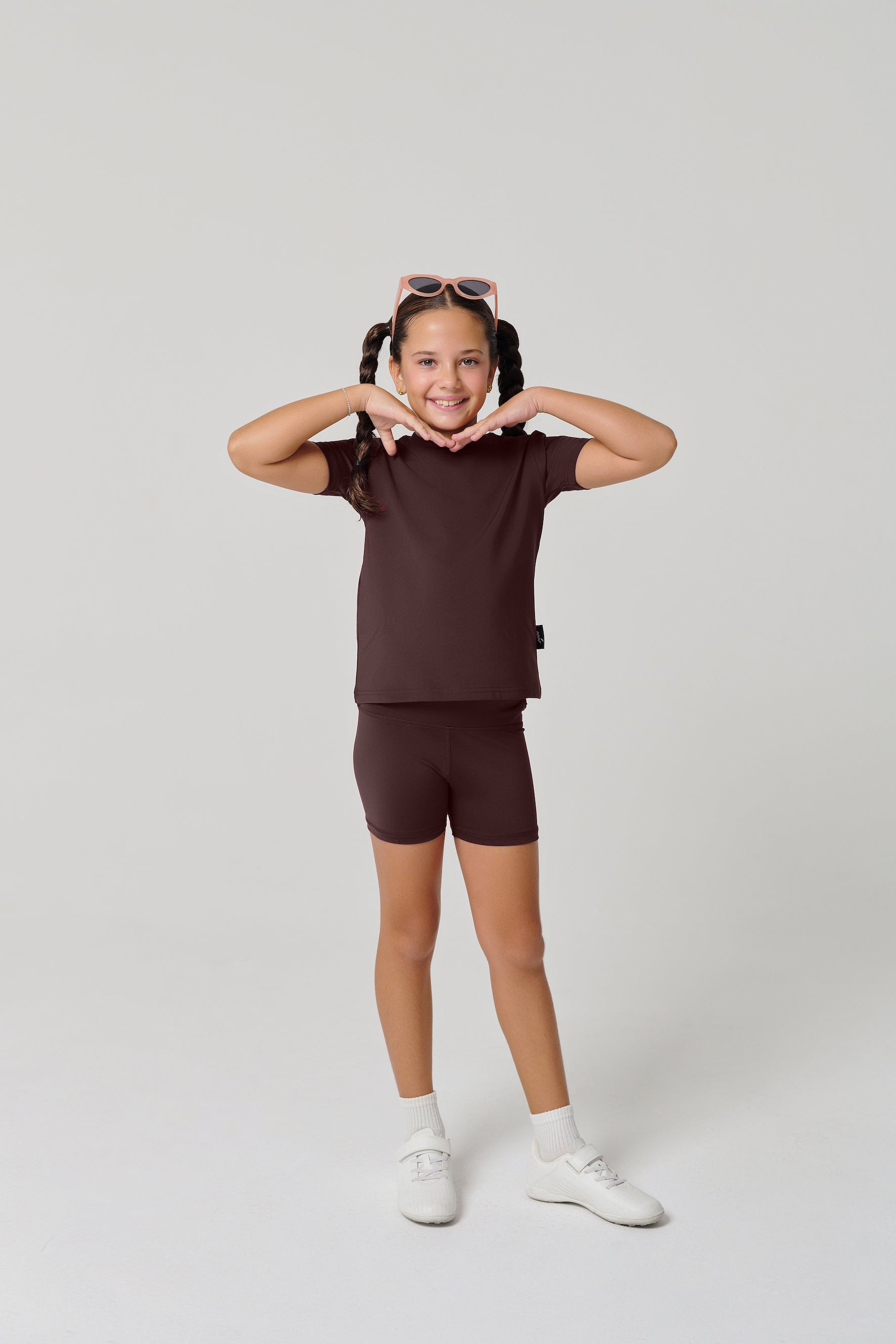 شورتات ركوب الدراجات "MULU Classic" للأطفال - بني