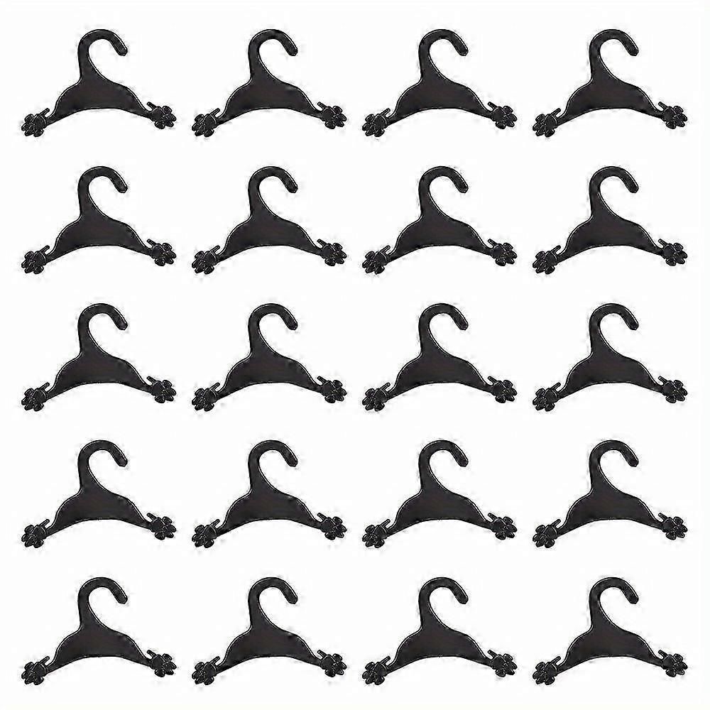 20pcs Dog Paw Print Plastic Clothes Hangers for Wardrobe Storage