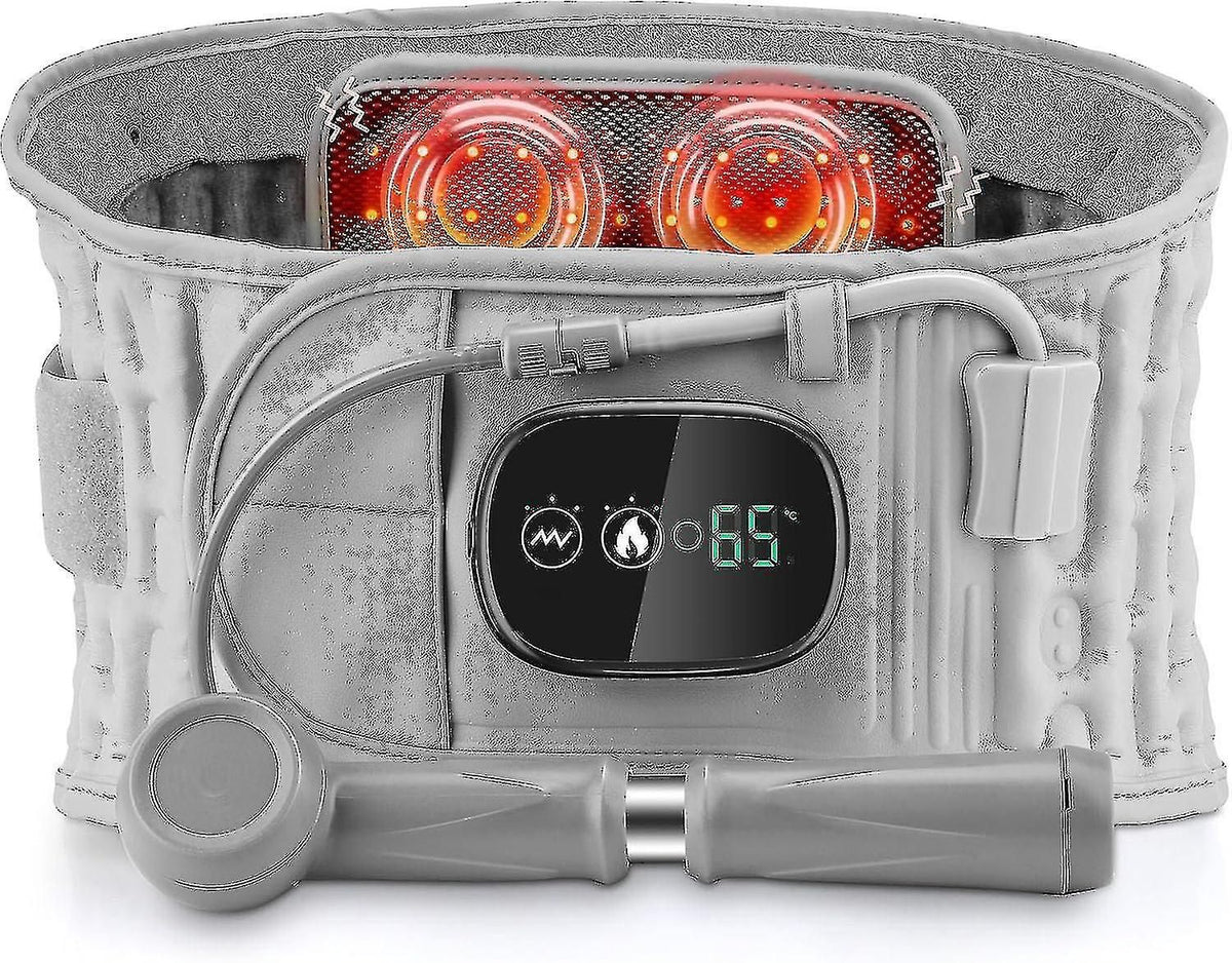 Back Support Belt with Heat Massage Lumbar Pain Relief