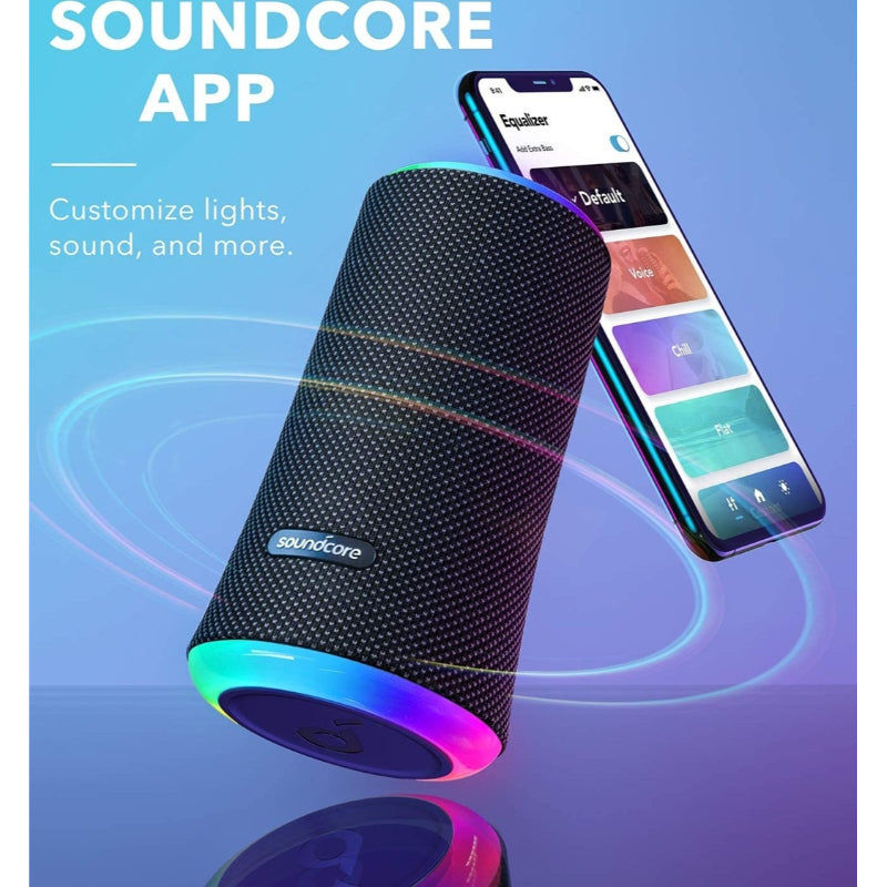 Soundcore Flare 2 Portable Bluetooth Speaker 20W, Black