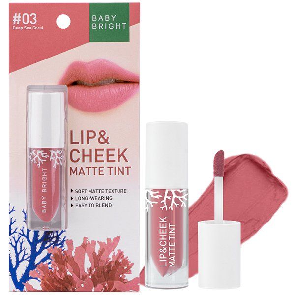 LIP & CHEEK MATTE TINT 2.4G BABY BRIGHT (M) #03 DEEP SEA CORAL (Y2022)