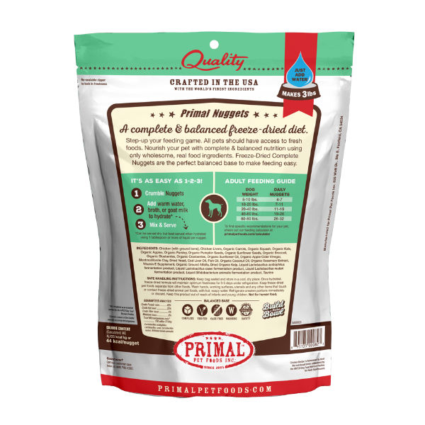 Primal Canine Chicken Freeze-Dried Formula  5.5oz