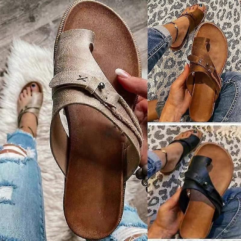 Womens Shoes Ladies Slippers Summer Sandals Flat Toe Shoes Beach Female Wear Flip-flops zxin
