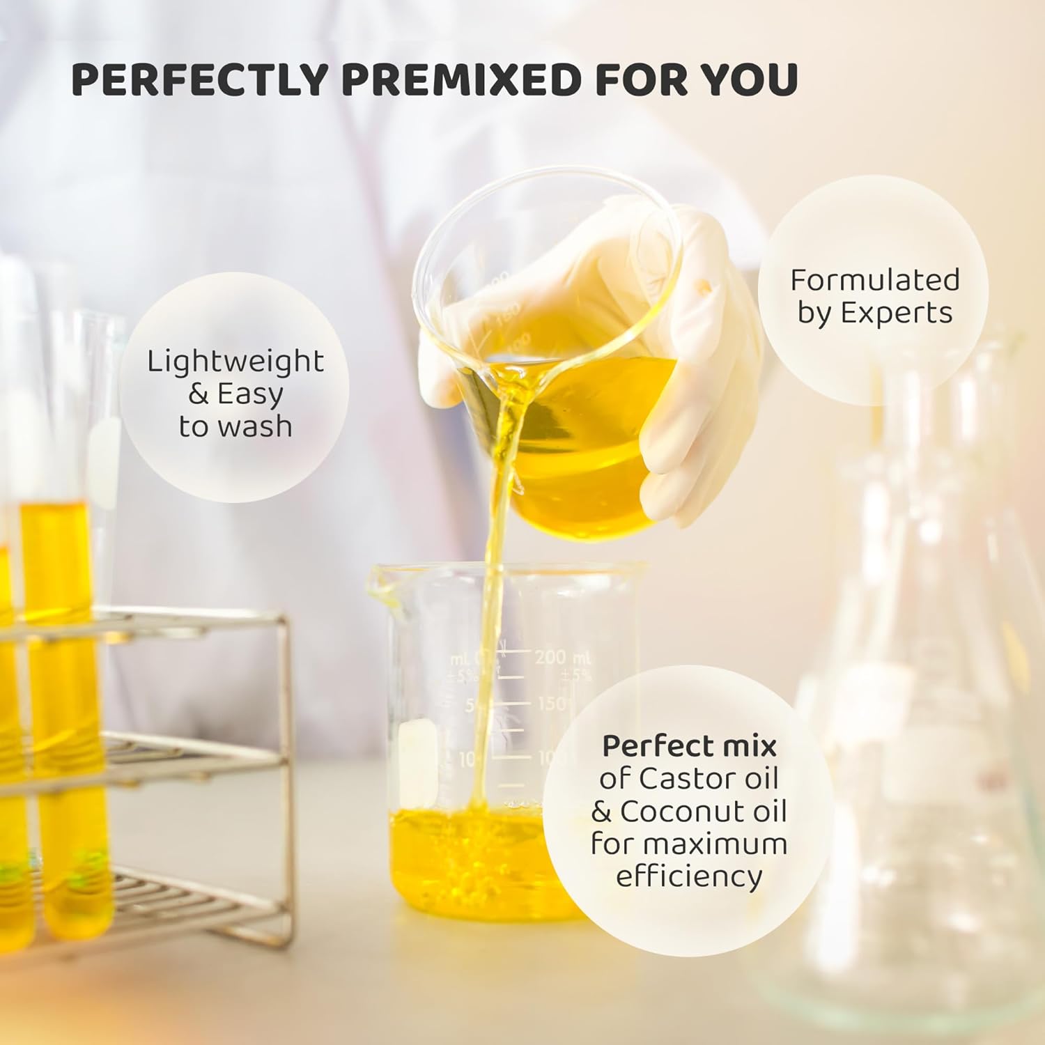 Rey Naturals Castor Oil Plus Rosemary Oil I Pure Rosemary Oil For Hair Growth 200 ml