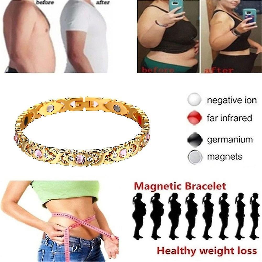 Men Women Magnetic Health Slimming Bracelet Healing Therapy Bangle Arthritis Pain Relief