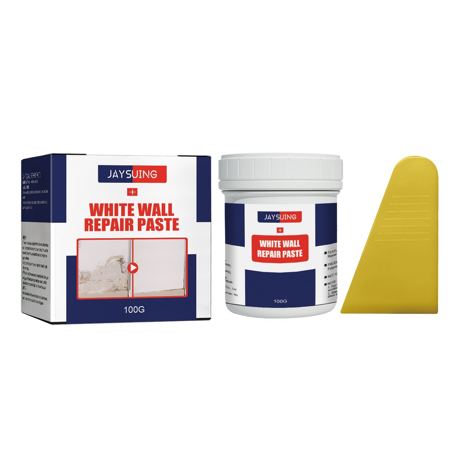 Multi-purpose Wall Repair Cream, Waterproof Crack Fix, Easy Household Wall Renovation ,1set