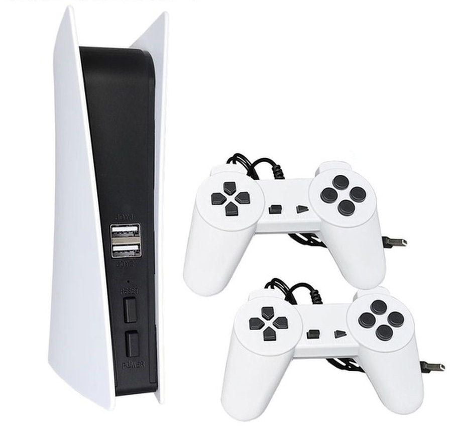 GS5 Retro Gaming Console with 300 Built-in 8-Bit Games, 2 Wired Controllers