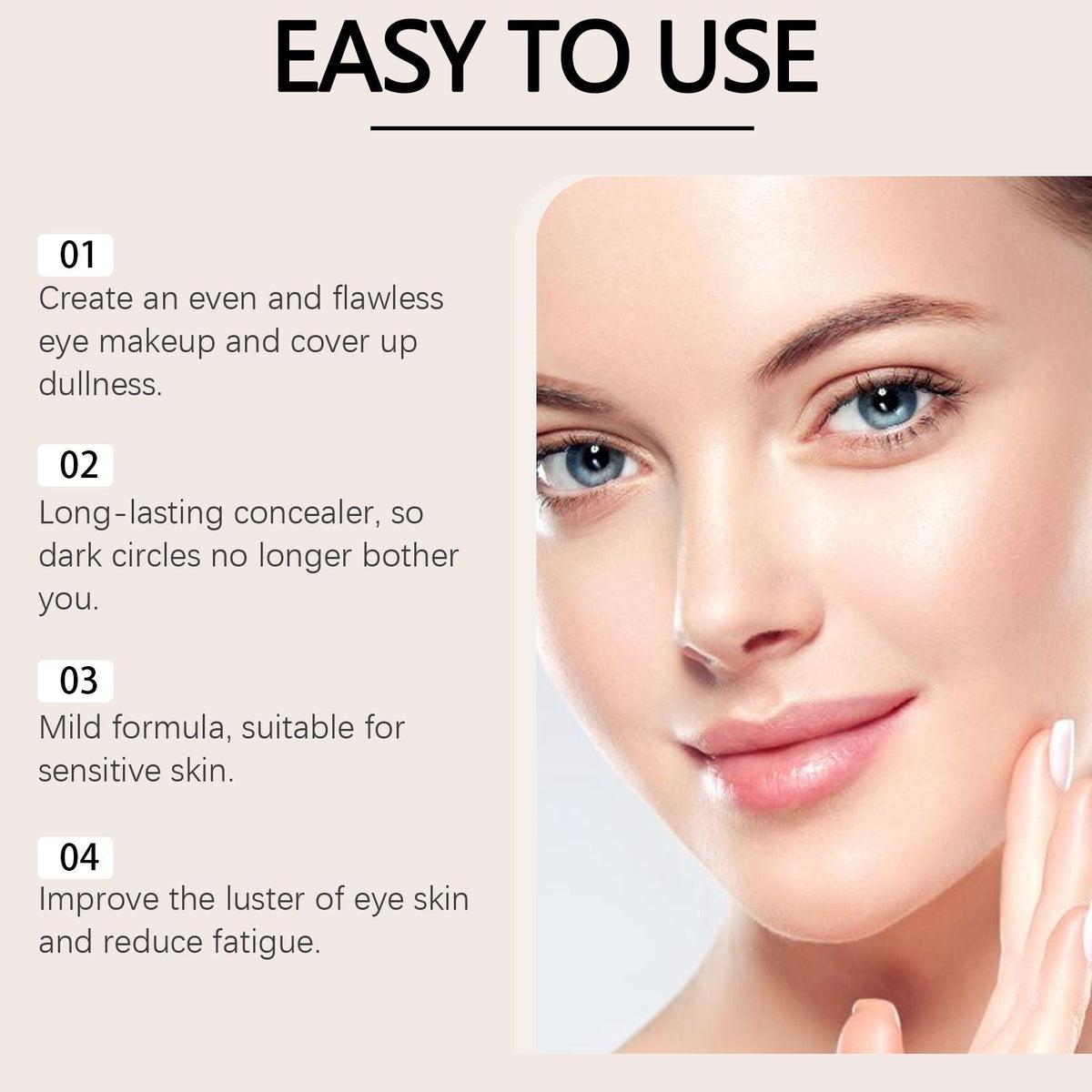 Color Corrector Concealer Cream for Dark Circles Blemishes