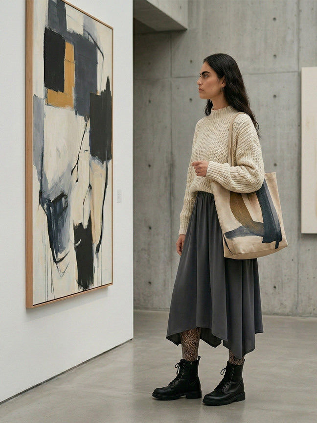 B newYork eco cocoon paneled skirt