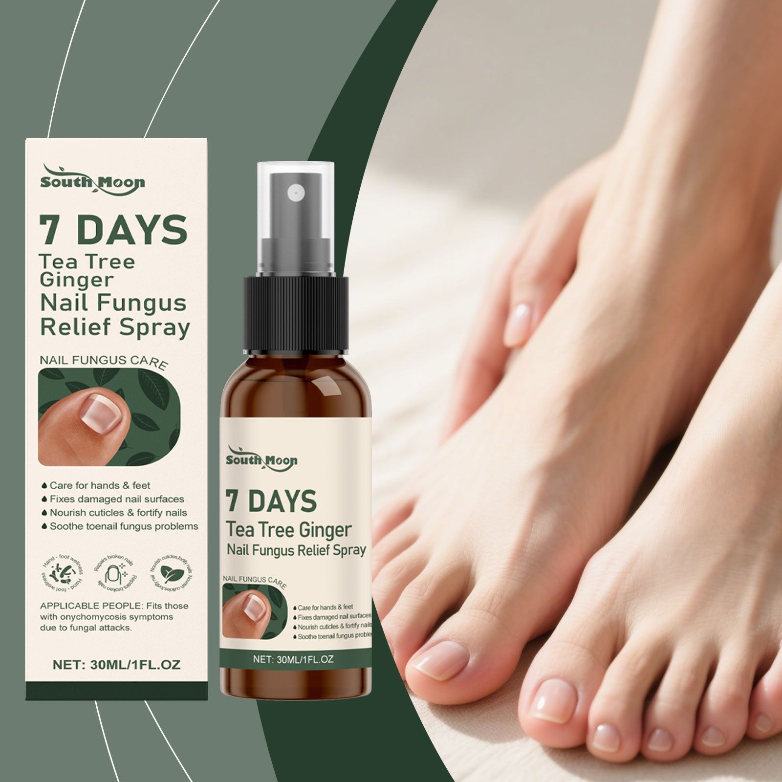 Nail Care Spray Refreshing Nail Hygiene Mist 30ml