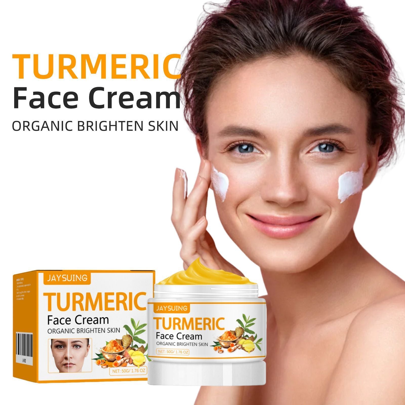 Turmeric Hydrating Face Cream Brightening Moisturizer 50g