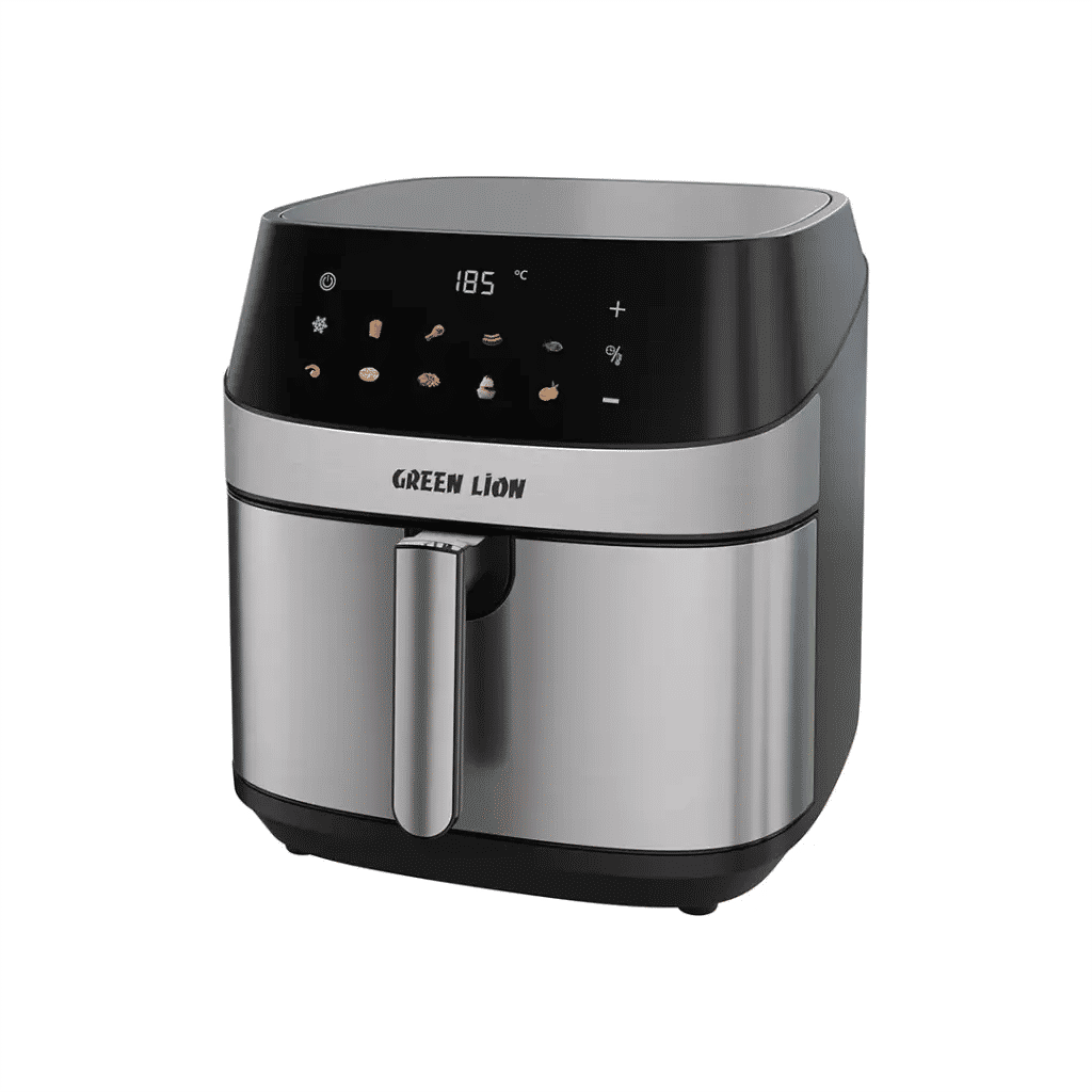 Green Lion Deluxe Air Fryer LED Touch Screen 8L, 2200W, Black