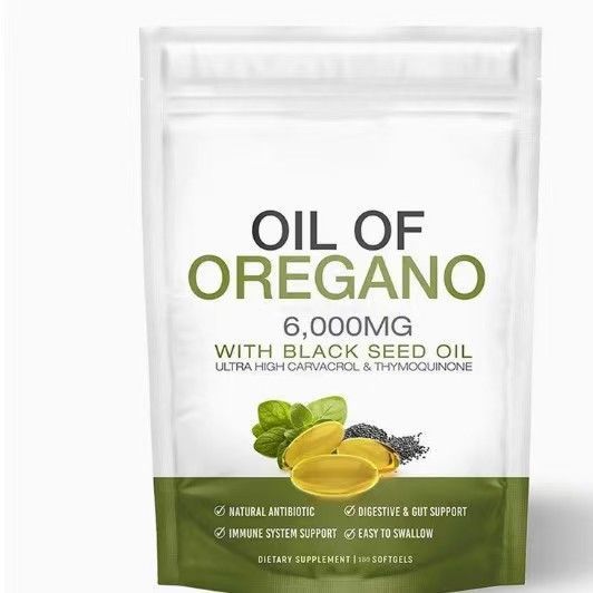 Oil of Oregano 6000mg with Black Seed Oil - 99% Carvacrol, 180 Softgels