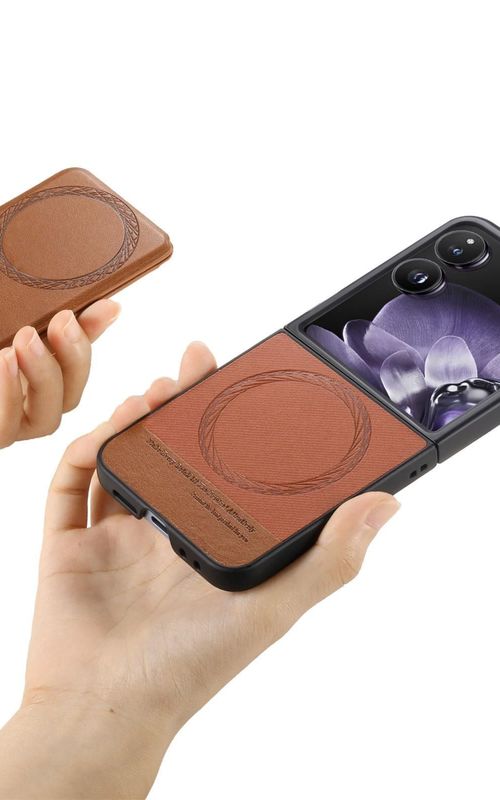 Twill Fabric Leather Skin Phone Case For Xiaomi Mix Flip