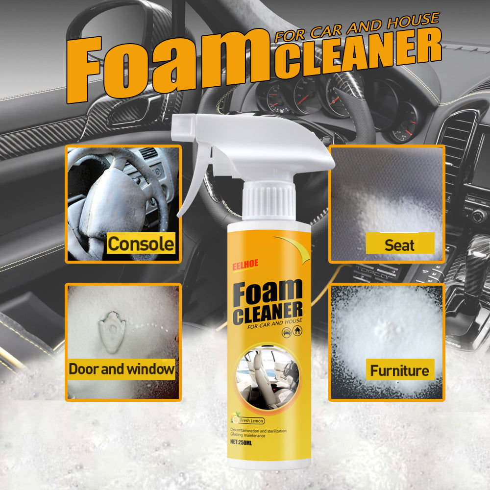 Car Seat Cleaning Foam, Multi-Purpose Interior Decontamination, Safe and Fast ,250ml
