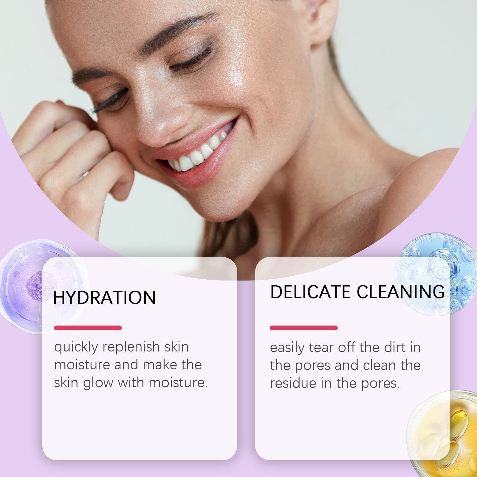 Collagen Peel-Off Mask for Facial Care, Hydrating, Smoothing, Moisturizing ,1 set