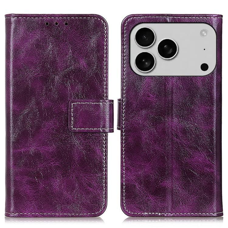 For iPhone 18 Pro Max / iPhone 17 Pro Max Retro Crazy Horse Texture Horizontal Flip Leather Phone Case