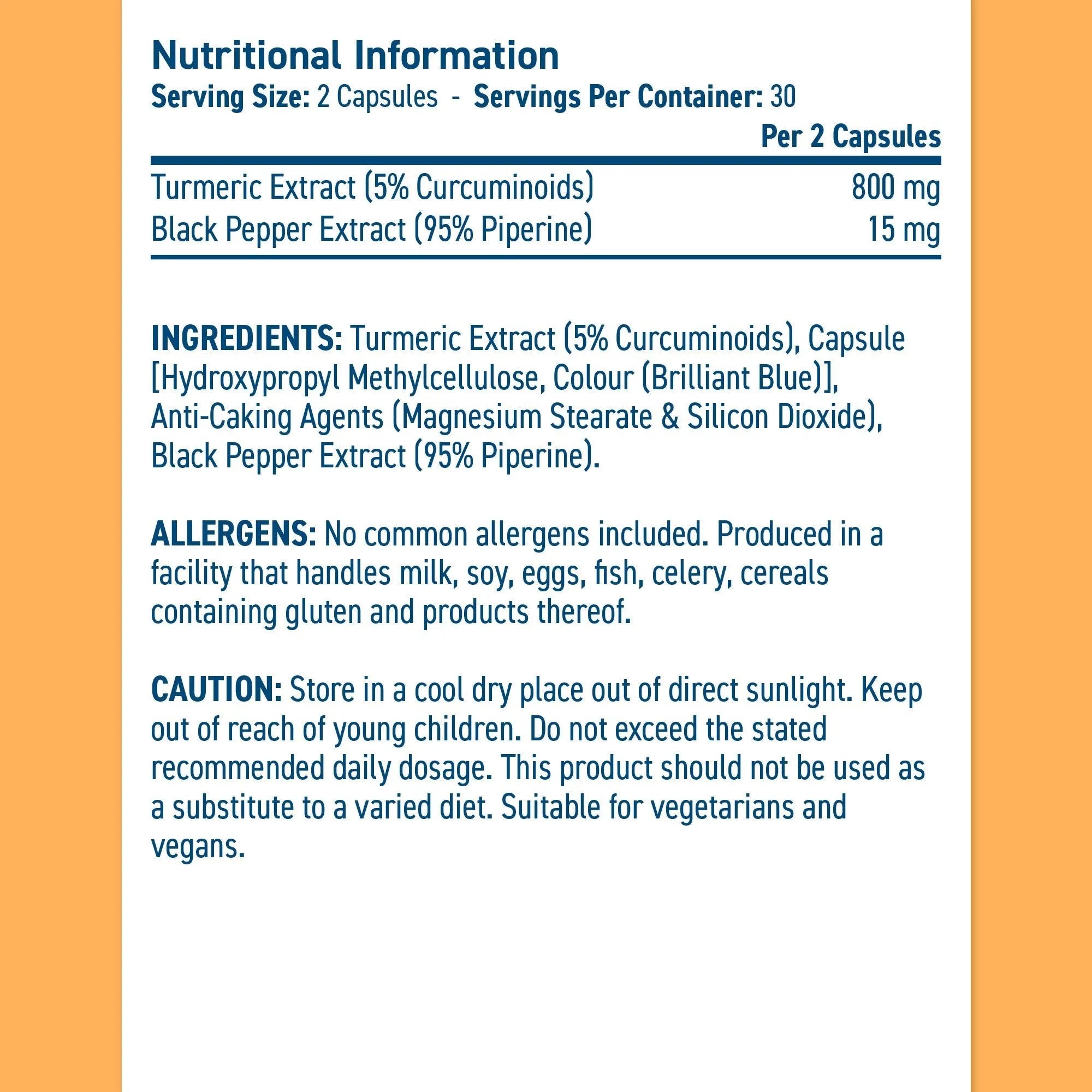 AN SOLUTIONS TURMERIC 800MG 60CAP