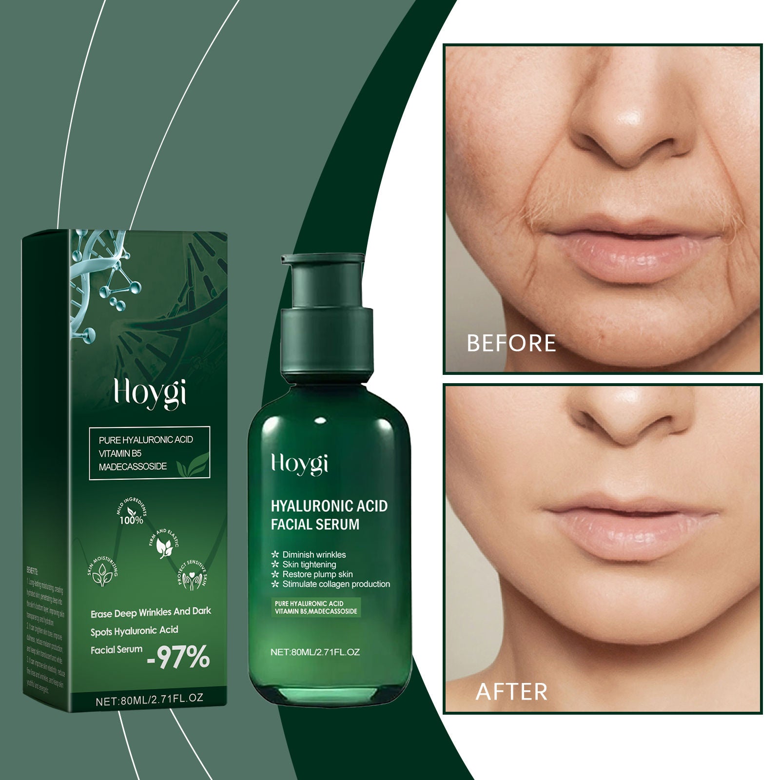 Hydrating Facial Serum for Brightening, Anti-Wrinkle, Moisturizing, Rejuvenating Skin ,80ml