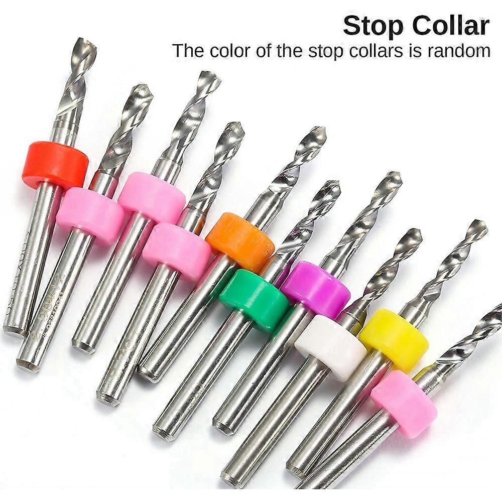 30Pcs PCB Drill Bits Set, 0.1mm-3.0mm,1/8Inch Shank Spiral Flute Bits