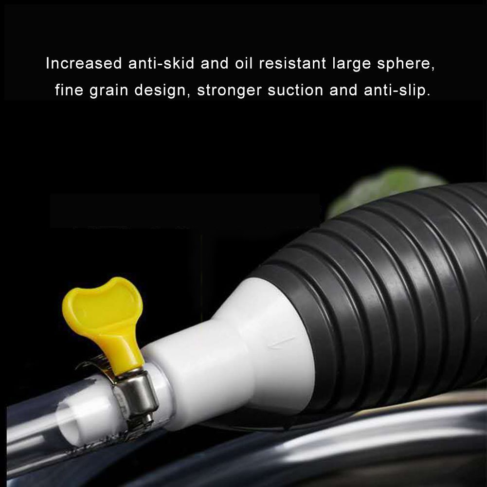 Manual Car Fuel Pump 2M High Flow Siphon Hand Pump Fuel Transfer For Gasoline Petrol Water