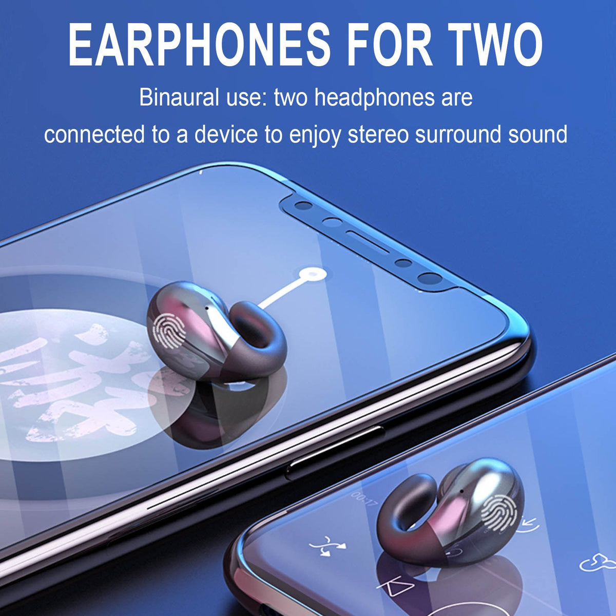 Bone Conduction Headphones Bluetooth Headset Noise Canceling Sports Earbuds