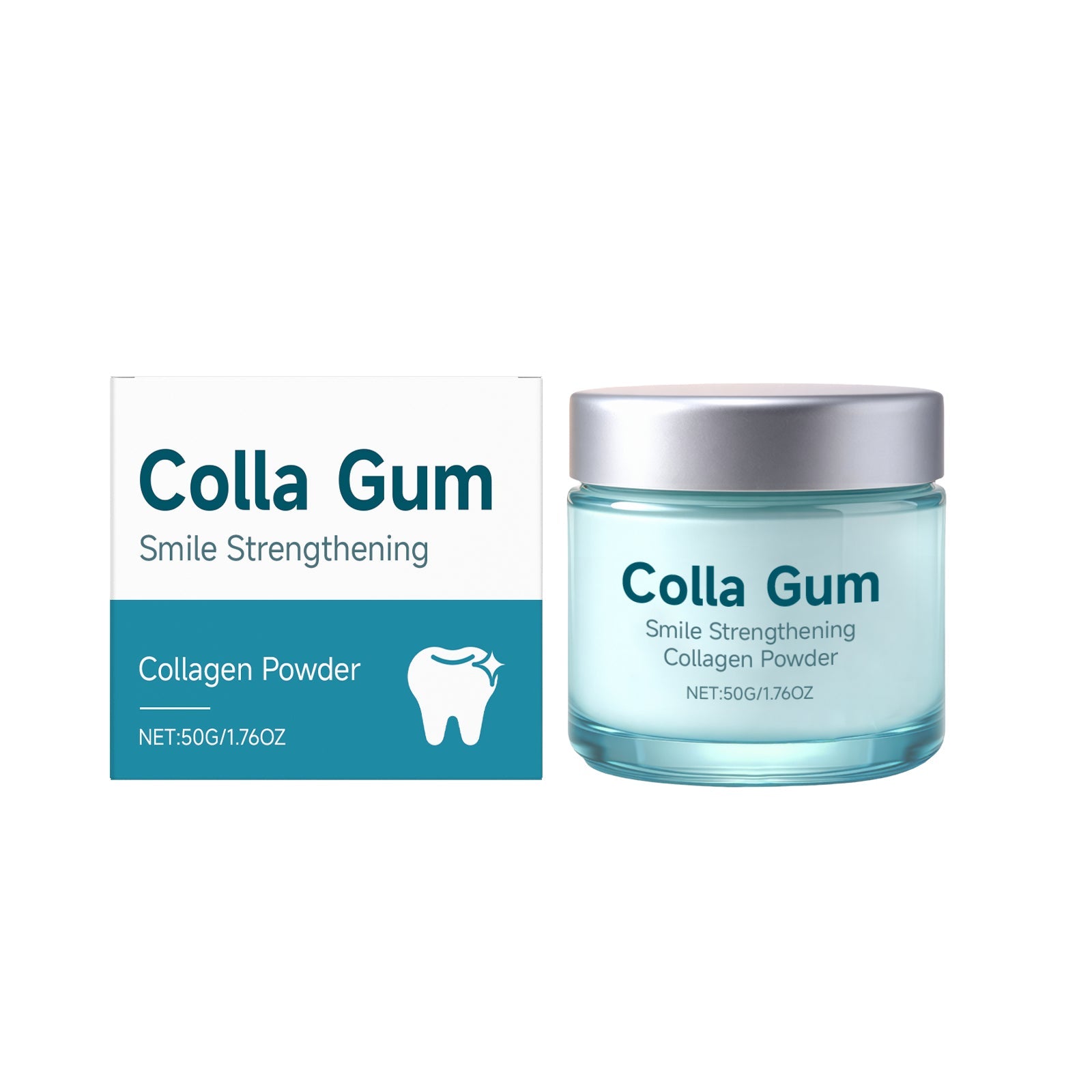 Collagen Dentifrice Tooth Powder, Natural Whitening, Fresh Breath, Gentle Cleaning ,50g