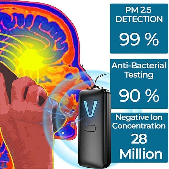 Portable Air Purifier Necklace Mini Electromagnetic Negative Ion Necklace