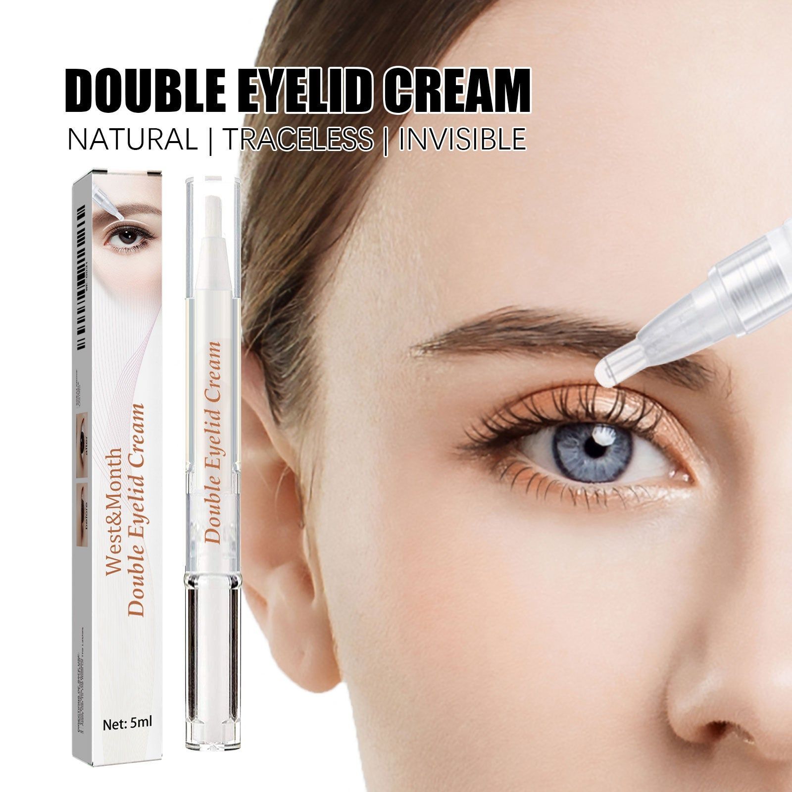 Adjust Eye Shape Double Eyelid Cream, Waterproof, Long Lasting, Natural, Quick Dry ,5ml