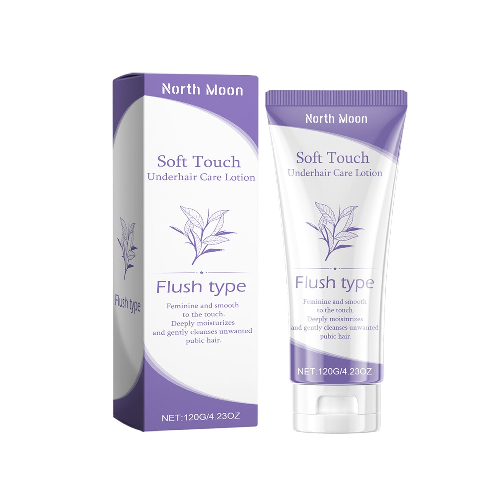 Body Hair Care Lotion, Moisturizing Feminine Skin Care, Soft Frizz, Sensitive Skin Friendly ,120g