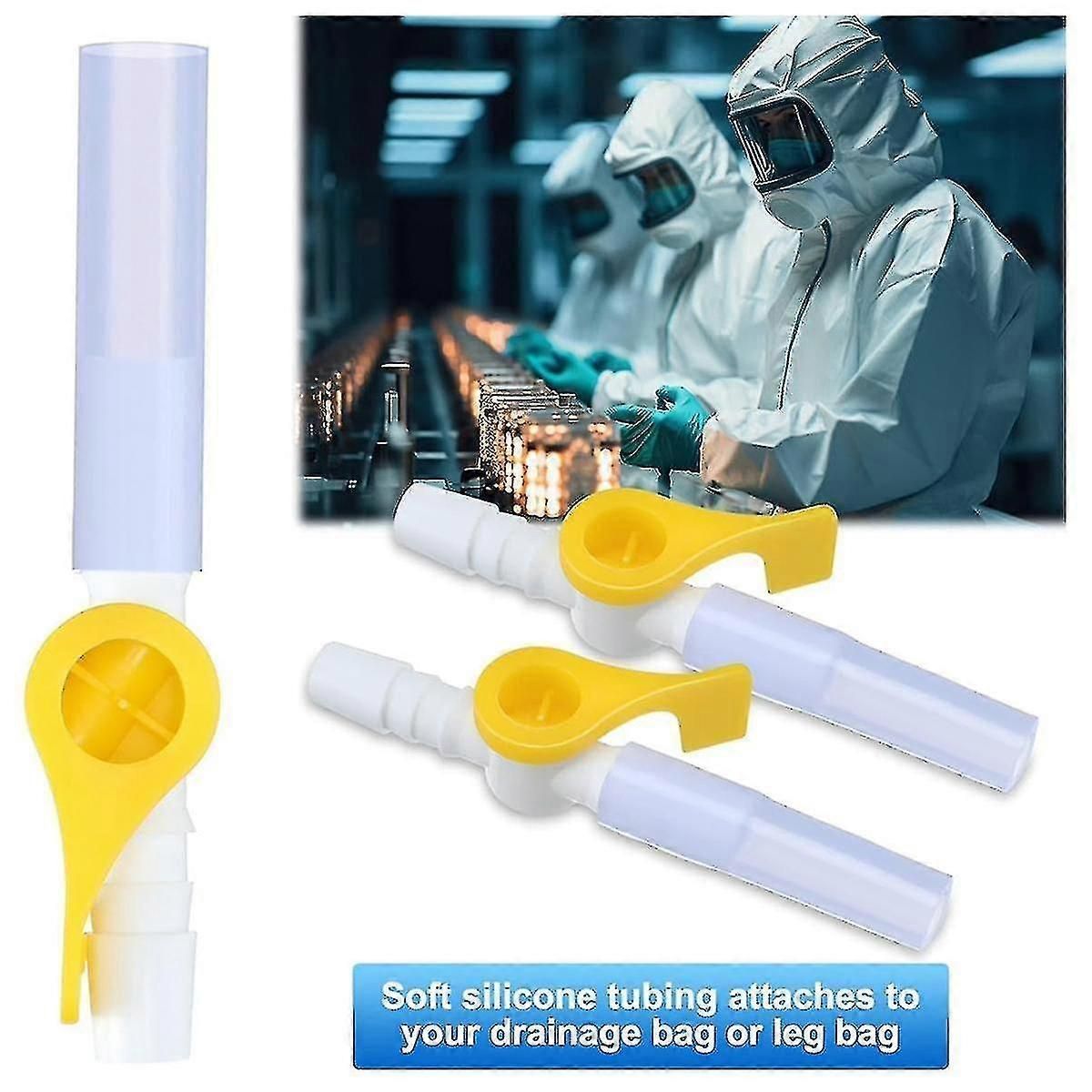 15 Pack Sterile Catheter Valves With Leak Proof Urine Drainage Lock