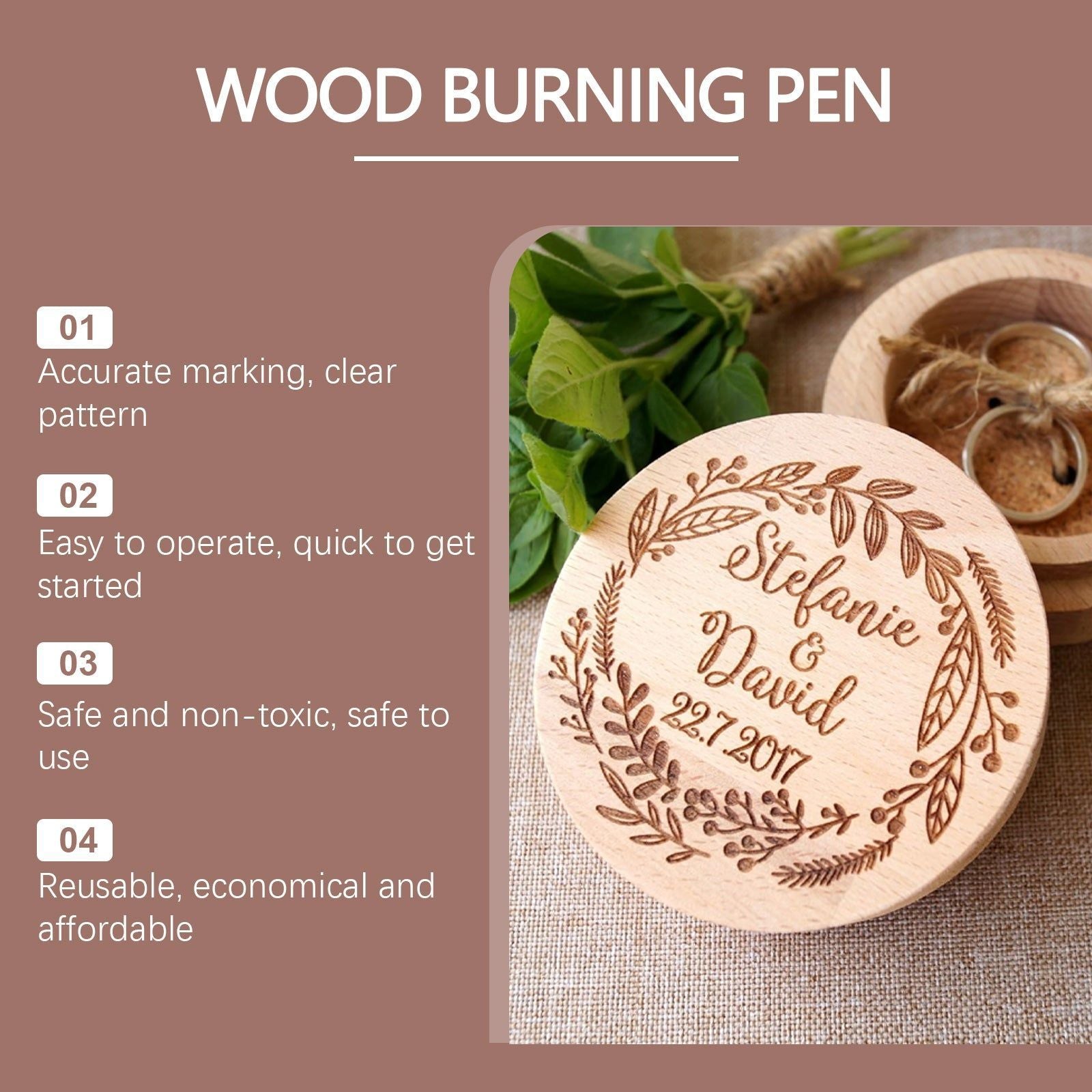 Create Stunning Wood Art with Our Portable Woodworking Burner Pen, Easy DIY Design Tool ,3 pieces
