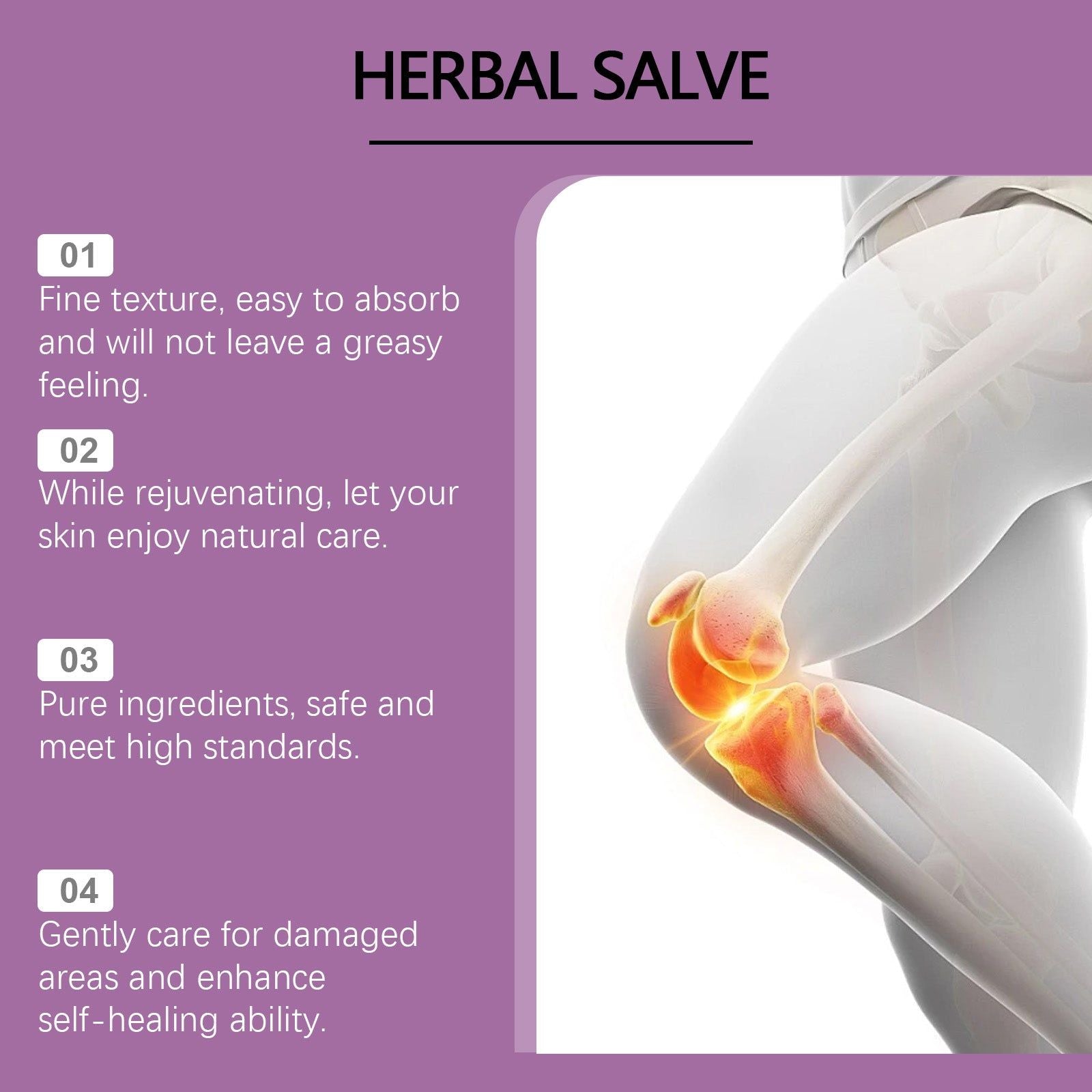 Herbal Moisturizing Repair Cream for Elbow and Knee Discomfort, Natural Pain Relief, Skin Nourishing, Muscle Recovery, Relaxing Aromatherapy ,120g