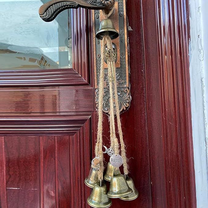 Witch Bells Windbells Wind Chime Door Decoration Porch Halloween Christmas Decorations