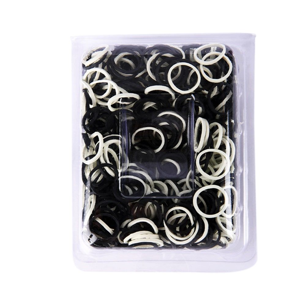Onetech Rubber Band Blk&Wht, 1000pcs