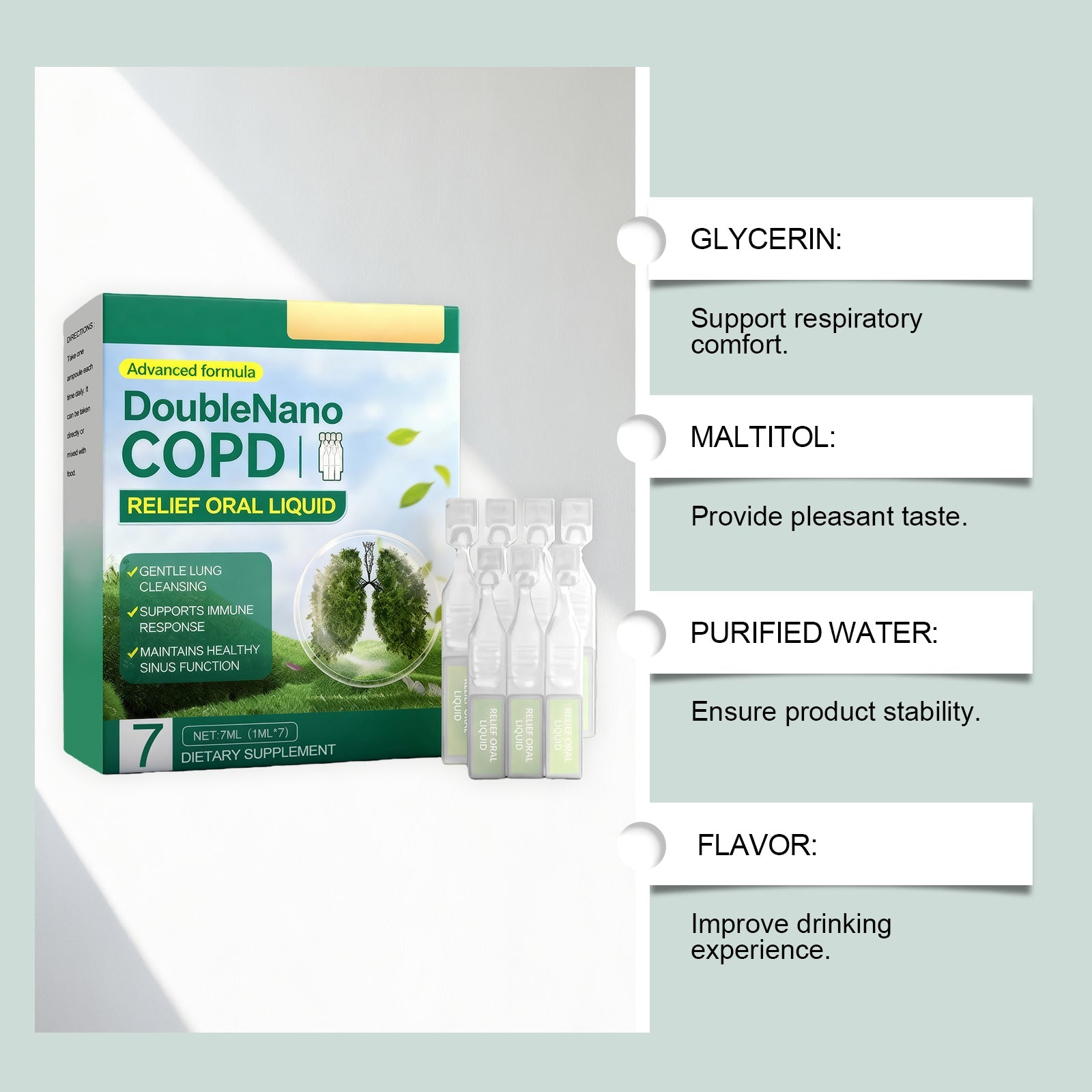 Boost Your Body Care, Support Lung Health, Fresh Breath, Daily Immune Boost ,1 set