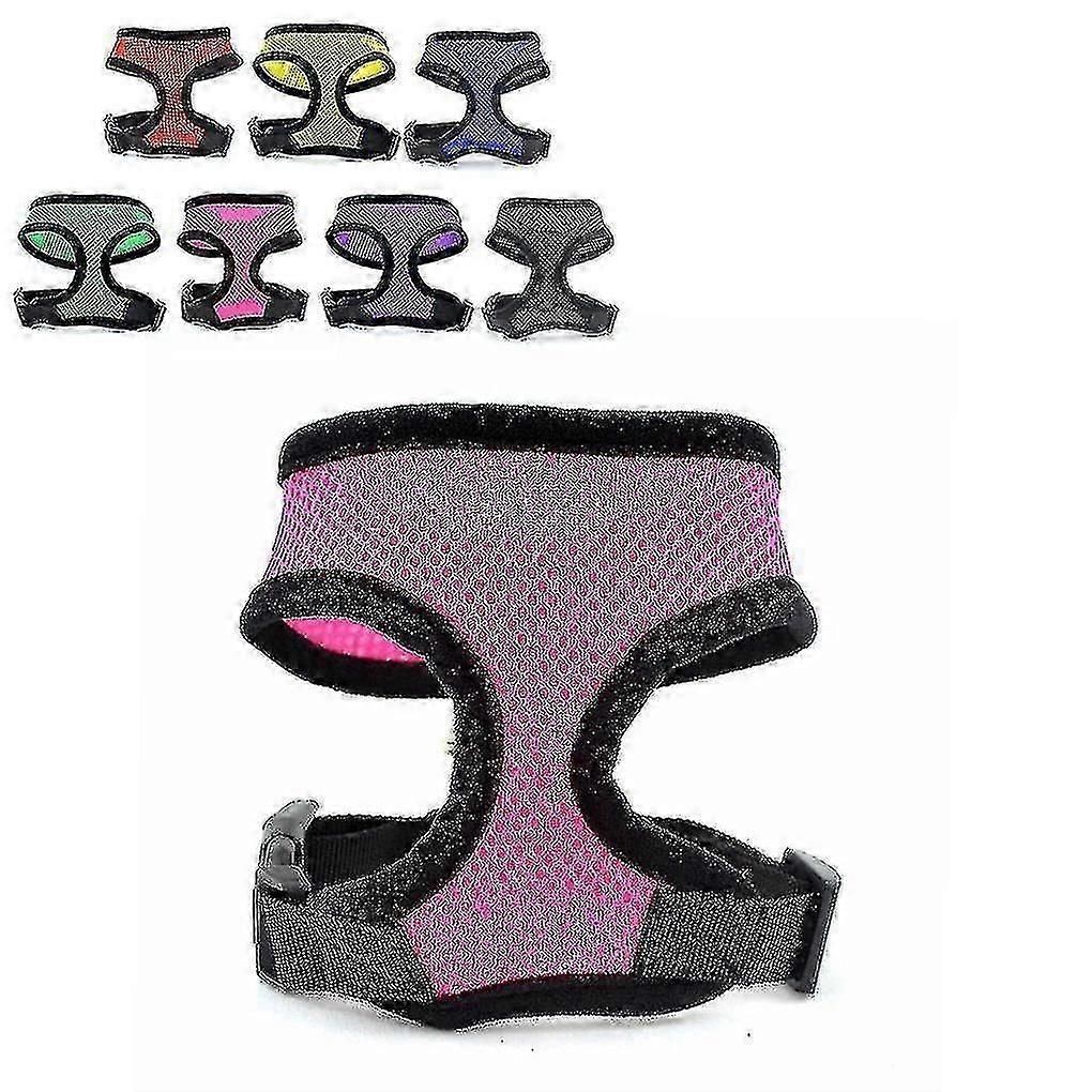 Pet Dog Mesh Safety Harness With Leash and Stainless Steel Belt